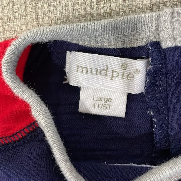 Mud Pie Santa long sleeve shirt, Christmas shirt, size 4T/5T 🎄 - Picture 3 of 3